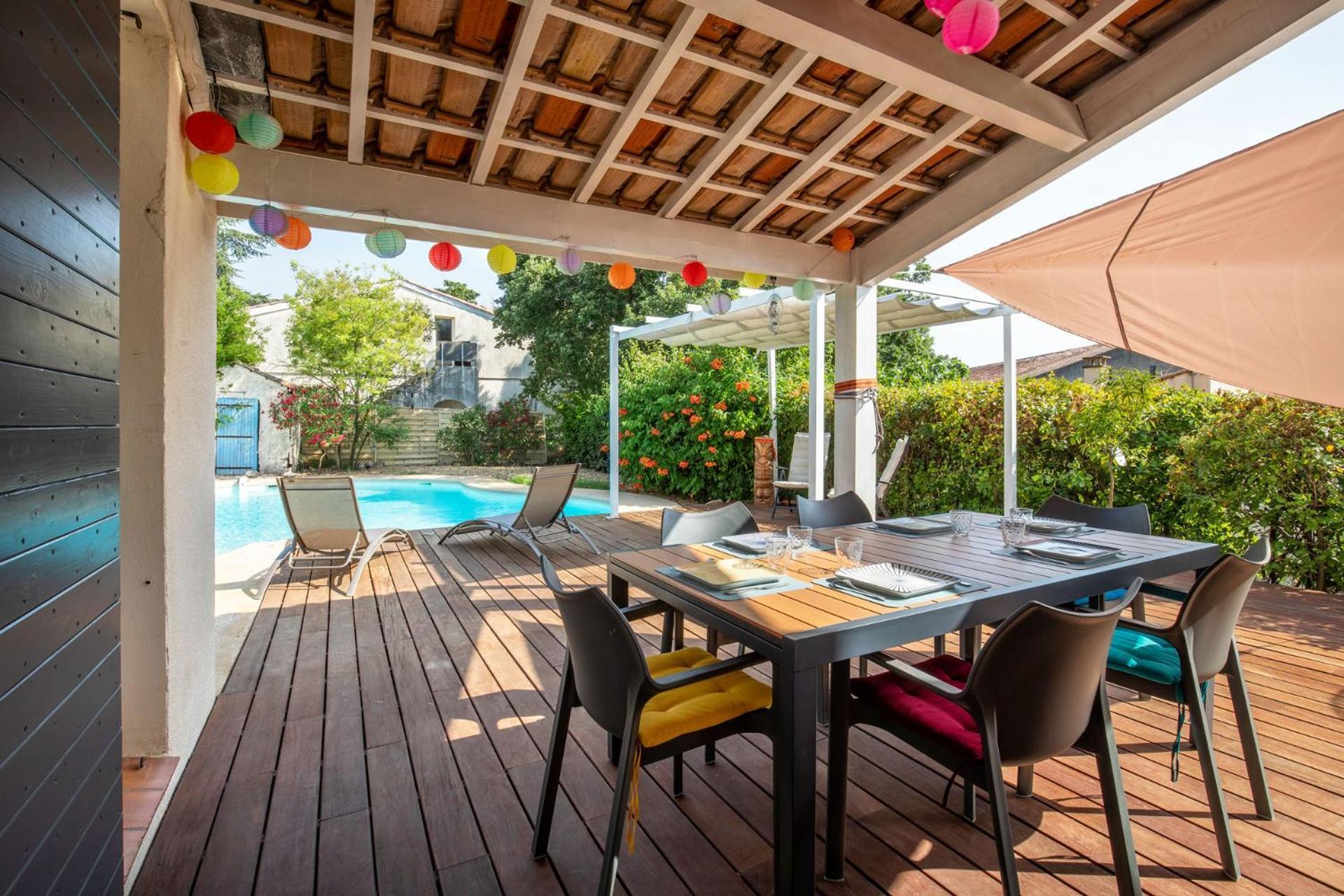 Villa Lumineuse Avec Piscine Chambres Ou Villa Saint-Georges-dʼOrques エクステリア 写真