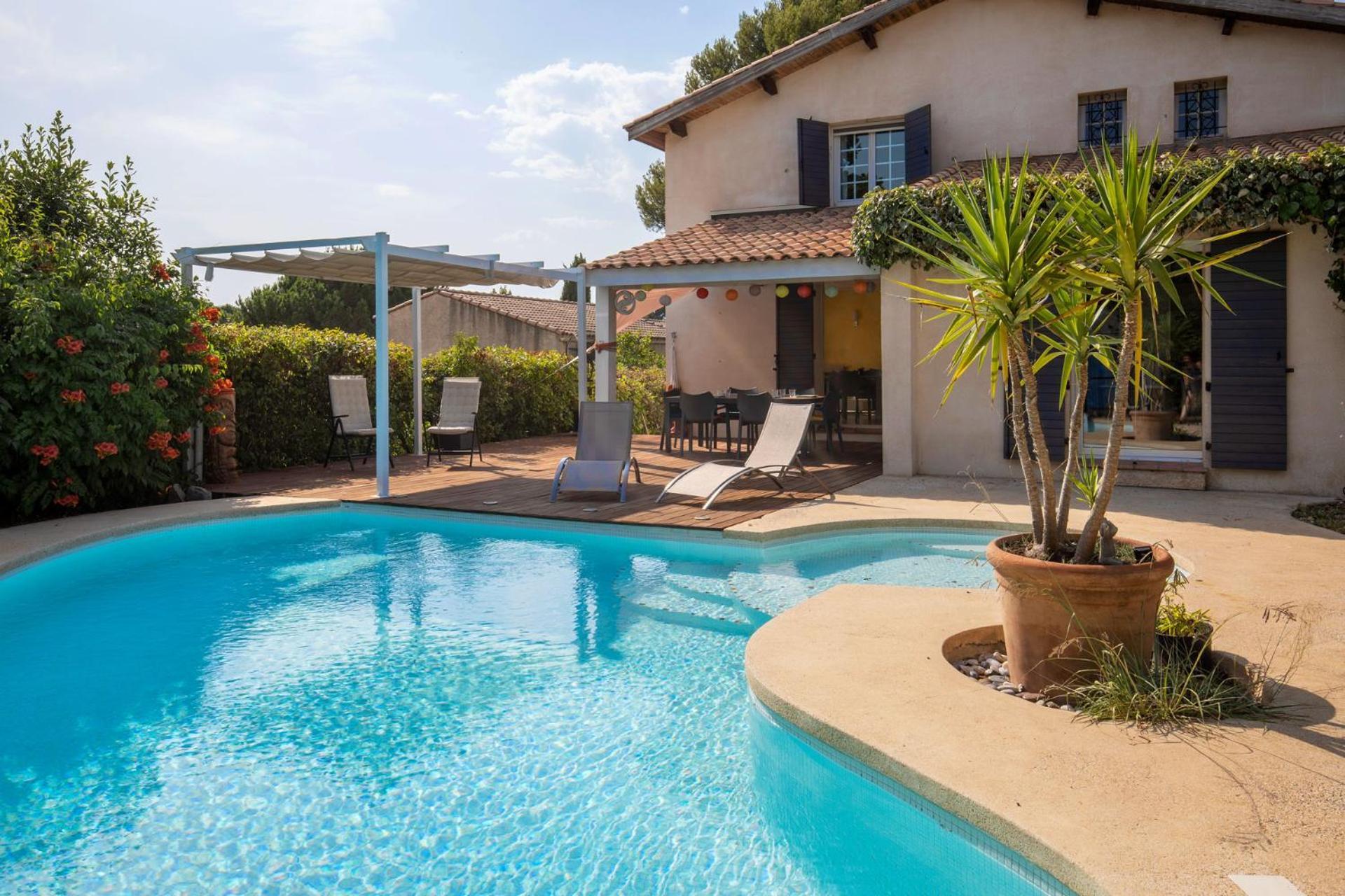 Villa Lumineuse Avec Piscine Chambres Ou Villa Saint-Georges-dʼOrques エクステリア 写真